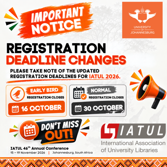 Registration Deadline Changes